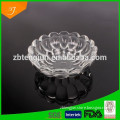 2014 Hot Selling Machine-Pressed Flower Clear Glass Salad Bowl,ZiBO Glass Embossed Crystal Friut Salad Bowl
